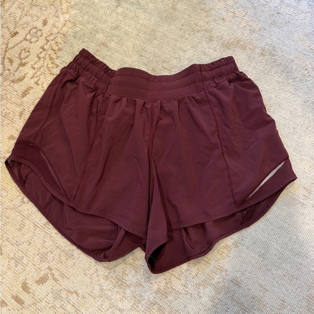 lululemon athletica Maroon Athletic Shorts